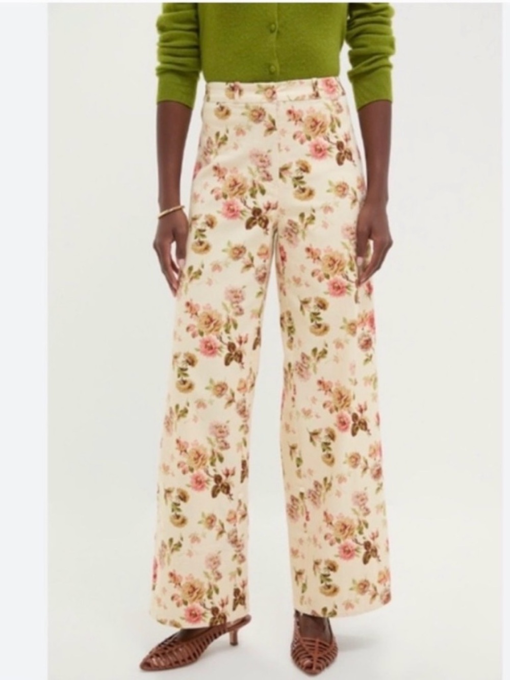 Tuckernuck Romantic Floral Full Length Florence Wide-Leg Pants